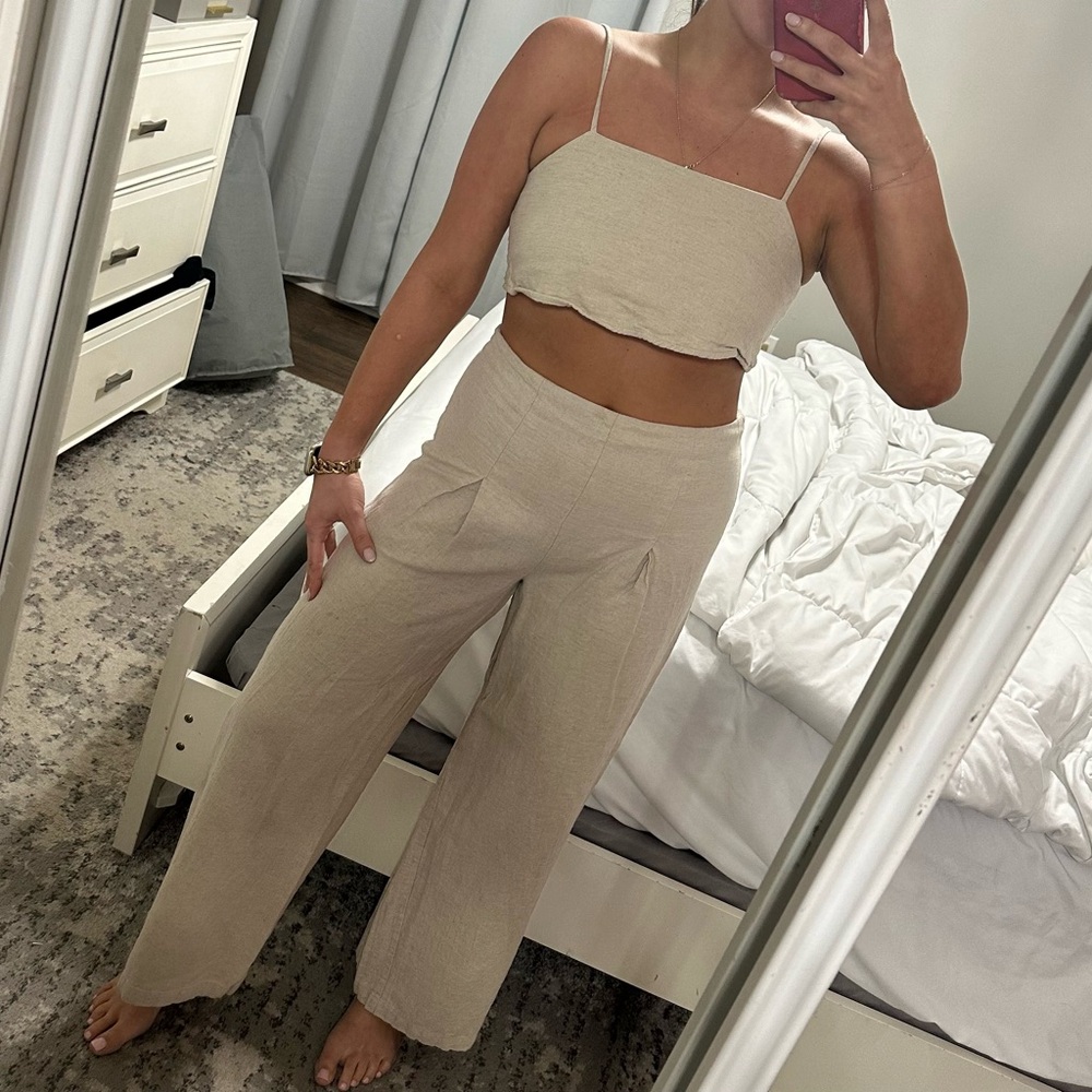 Beige Women's Jumpsuit